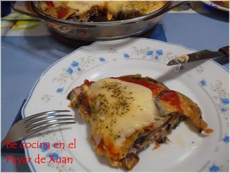 Milhojas de berenjena Milhojas de berenjena