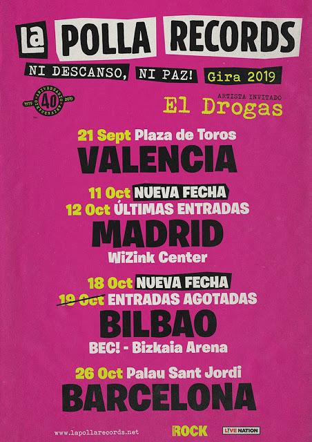 La Polla Records agota entradas y anuncia nuevas fechas en Madrid y Bilbao