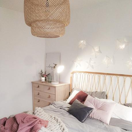 My nordic style: Mi dormitorio gris, rosa y burdeos