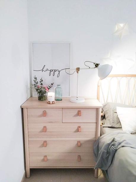 My nordic style: Mi dormitorio gris, rosa y burdeos