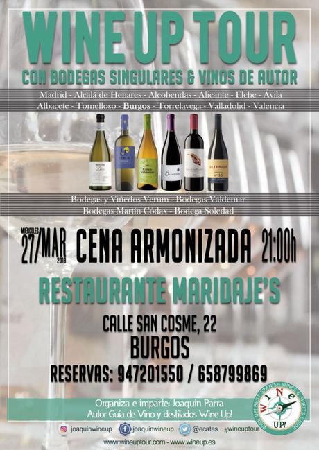 Wine Up Tour en Burgos 27/03/2019
