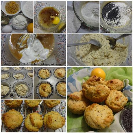 MUFFINS AU CITRON / LEMON MUFFINS / MAGDALENAS DE LIMÓN /مافن بالليمون الحامض