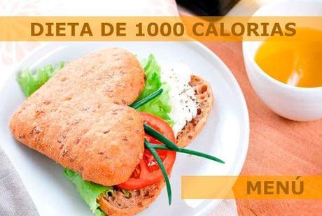 dieta menu 1000 calorias