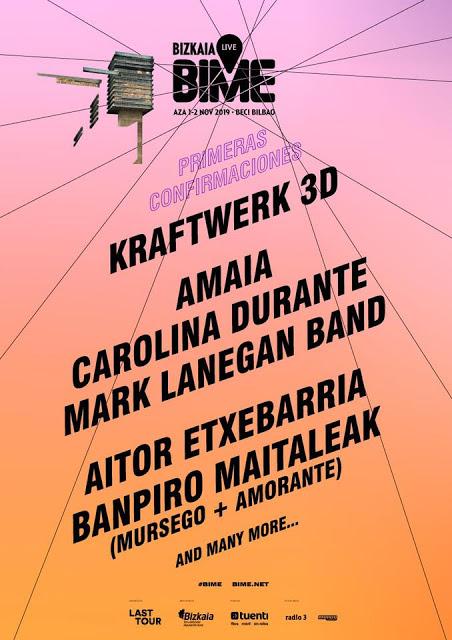 BIME 2019 tendrá a Kraftwerk, Mark Lanegan, Amaia, Carolina Durante...