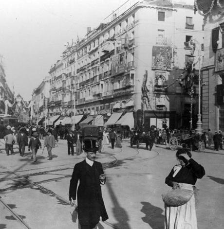 Fotos antiguas de Madrid: Carrera de San Jerónimo (1907)