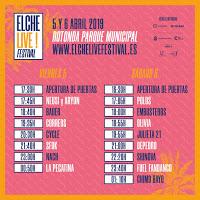 Horarios Elche Live Music Festival 2019