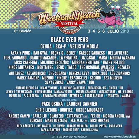 Weekend Beach Festival 2019 cierra cartel con Becky G, Fuel Fandango, Second, Juanito Makandé, SFDK, Los Zigarros, Varry Brava...