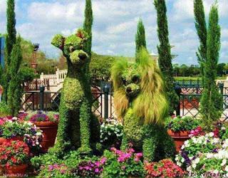 “Arte topiario” impresionates esculturas hechas con setos.