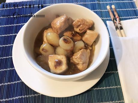 Pechuga con cebollitas y pasas Pechuga con cebollitas y pasas