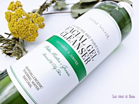 Alma Secret - Gel Limpiador Facial Equilibrante y Purificante con Pepino y Enebro Alma Secret Gel Limpiador Facial Equilibrante Purificante cosmética natural skincare beauty belleza limpieza facial