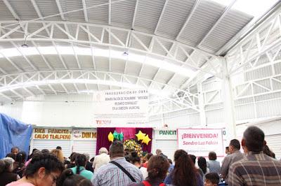 LA PRESIDENTA MUNICIPAL DE TEXCOCO INAUGURA TECHUMBRE EN EL MERCADO BELISARIO DOMÍNGUEZ