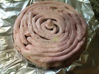 TARTA RED VELVET CON CREMA DE FRESA Y CHOCOLATE