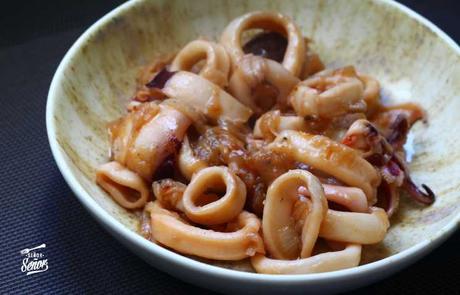 Calamares encebollados | Receta tradicional