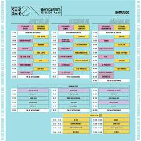 San San Festival, 2019, Horarios