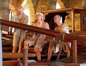 La chusma, remeros de galeras. La chusma, remeros de galeras.