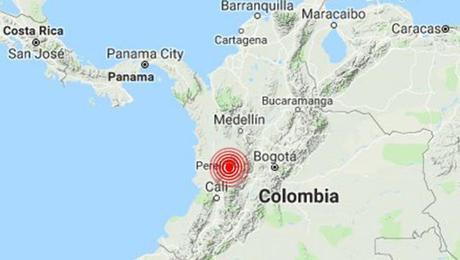 Un terremoto de 6,1 grados sacude Colombia