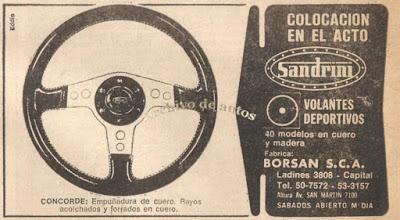 Volantes Sandrini, un clásico Volantes Sandrini, un clásico