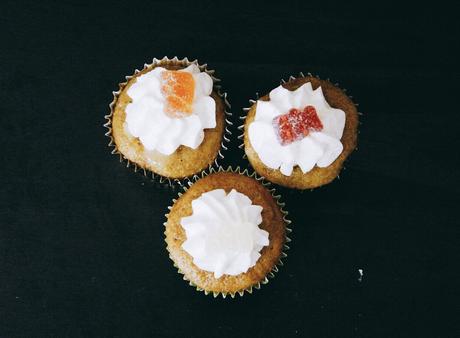 CUPCAKES DE MANZANA CON  LEMON CURD