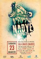 Concierto de Güs y los impostores y Nadye en Sala Caracol