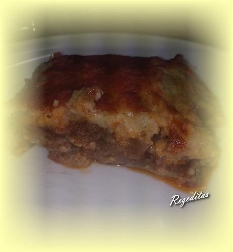 PASTEL DE COLIFLOR Y CARNE AL HORNO