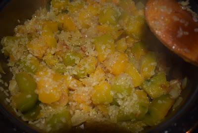 Sopa de Arroz y Calabaza con Queso