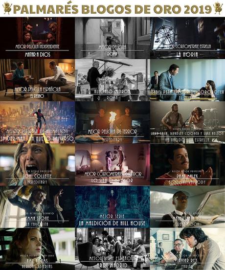 Palmarés Premios de Cine y Series Blogos de Oro 2019
