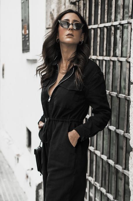 2 ZAPATOS 1 LOOK + HAUL CLONES DE MODA: LUJO VS LOW COST black jumpsuit