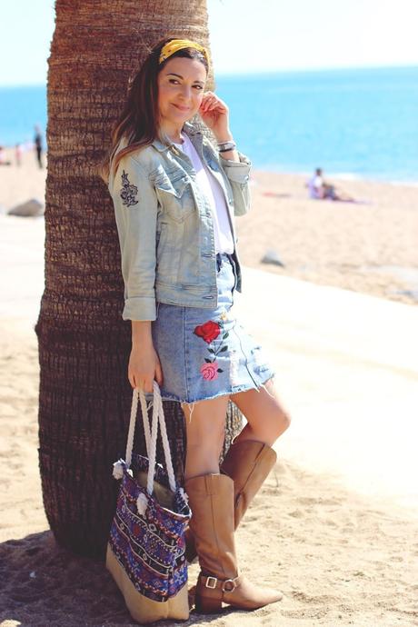 Mini tejana con botas camperas Mini tejana con botas camperas