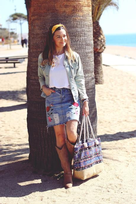 Mini tejana con botas camperas Mini tejana con botas camperas