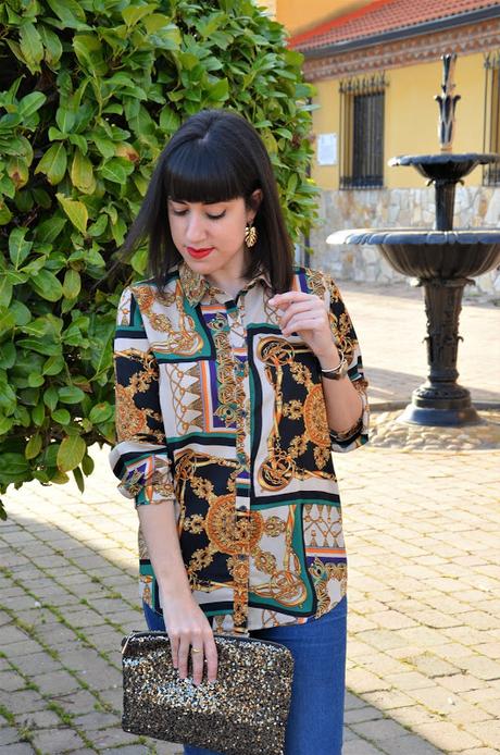 Blusa estampado pañuelo