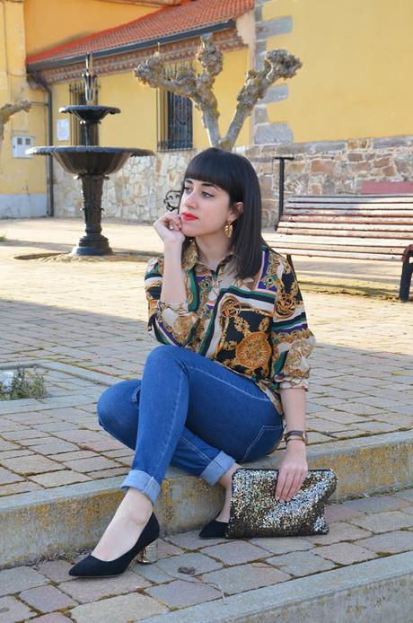 Blusa estampado pañuelo