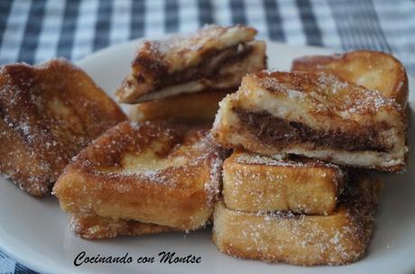 Torrijas con chocolate
