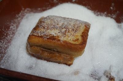 Torrijas con chocolate