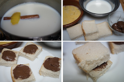 Torrijas con chocolate