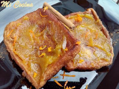 POOR KNIGHTS OF WINDSOR (TORRIJAS CON VINO DULCE Y MERMELADA DE NARANJA) POOR KNIGHTS OF WINDSOR (TORRIJAS CON VINO DULCE Y MERMELADA DE NARANJA)