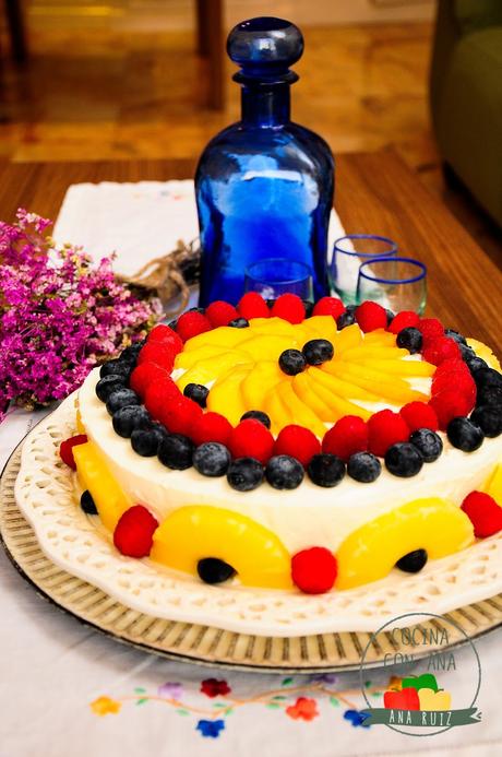 TARTA MOUSSE DE QUESO CON FRUTAS TARTA MOUSSE DE QUESO CON FRUTAS