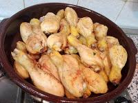 Muslos de pollo a la sidra con manzana