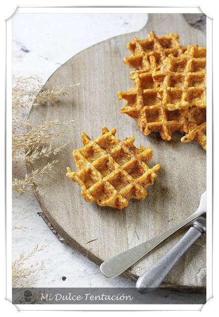 Gofres de Bacon al Curry Gofres de Bacon al Curry