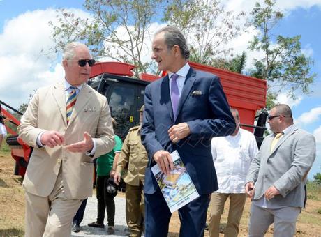 Imágenes de sus Altezas Reales en visita a Cuba