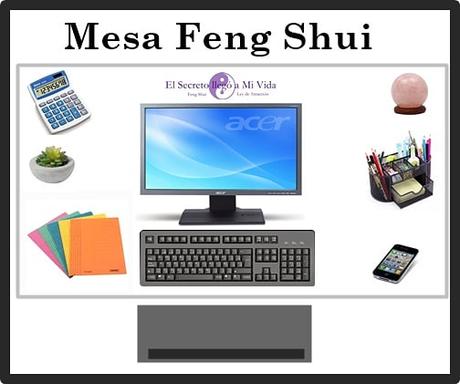 Mesa de trabajo con Feng Shui