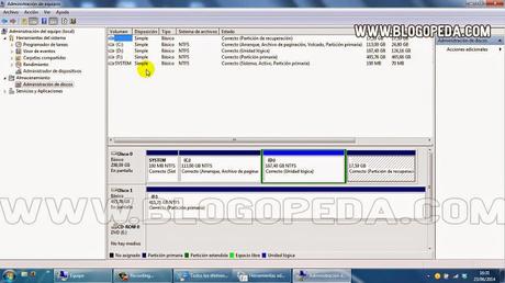 particionar un disco externo en windows 7