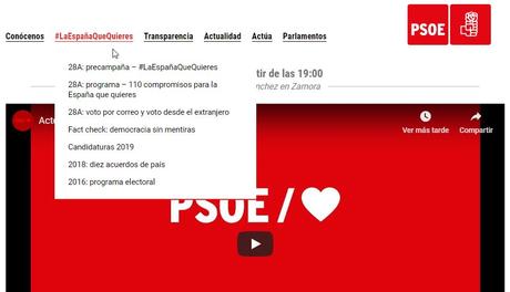 Ni PSOE, ni PP, ni Ciudadanos han colgado su programa electoral 2019 en sus webs