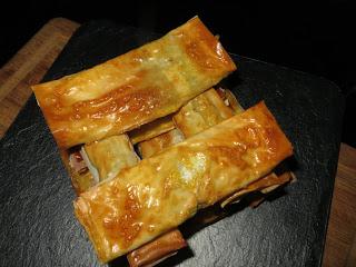 ROLLITOS DE CHOCOLATE Y PLÁTANO
