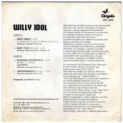 Billy Idol / Generation X -Mony Mony 7