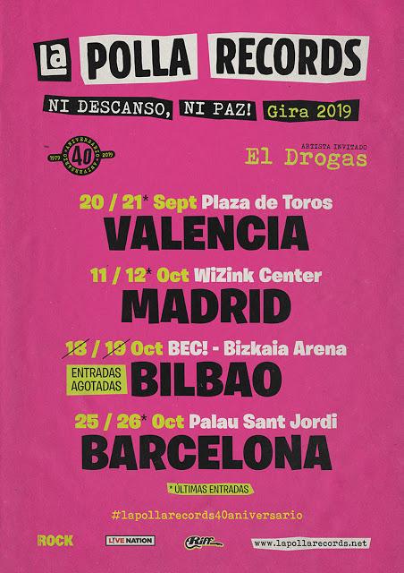 La Polla Records: Más de 80.000 entradas vendidas en una semana y segunda fecha también en el Palau Sant Jordi