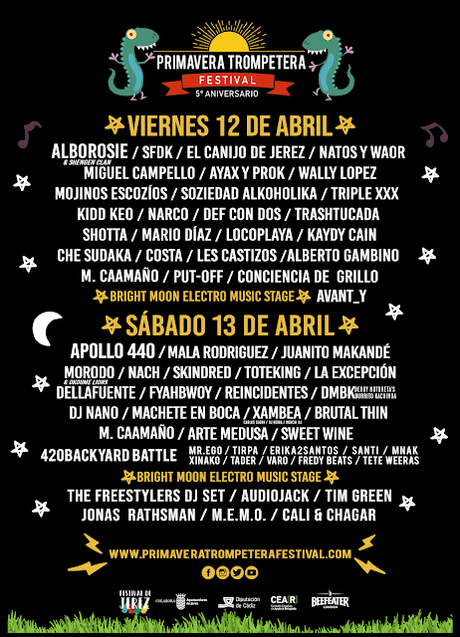 Cartel completo por días del Primavera Trompetera 2019