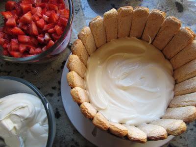 Charlota de fresas Thermomix