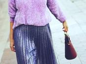 Cómo combinar falda purpurina