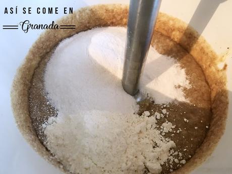 Bizcocho esponja de naranja