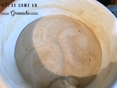 Bizcocho esponja de naranja